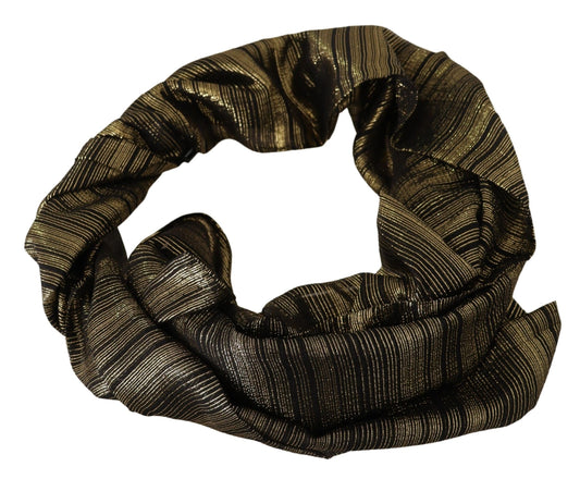 Mantón Envolvente de Seda Elástica Dorada Metalizada Dolce & Gabbana