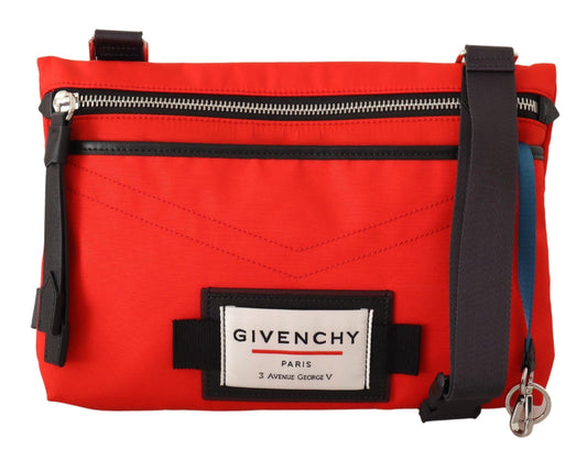 Bolso Bandolera Plano Givenchy Downtown De Poliamida Roja