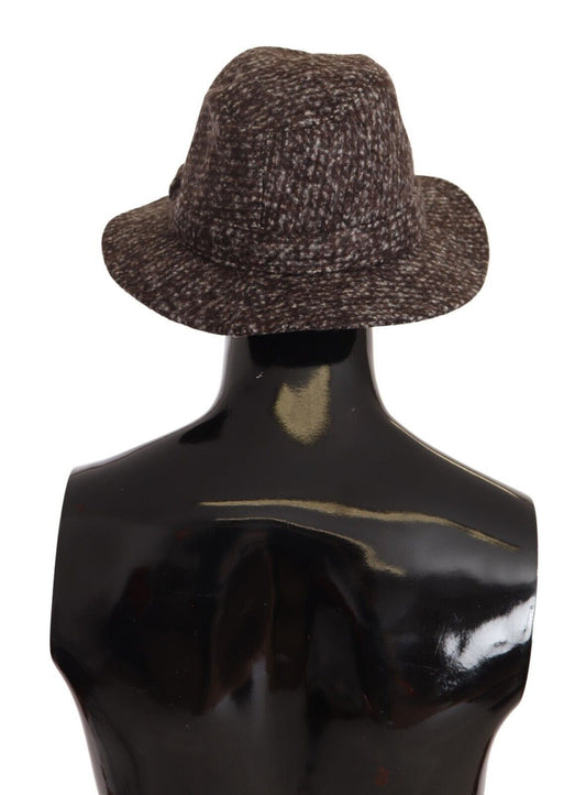 Gorra de tweed texturizado mezcla gris melange Dolce & Gabbana