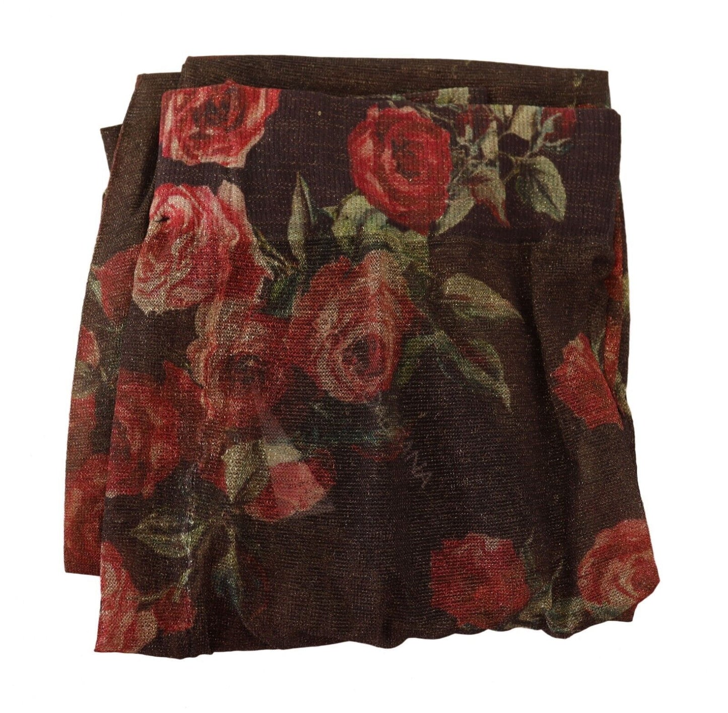 Medias de nailon Dolce & Gabbana con estampado floral negro