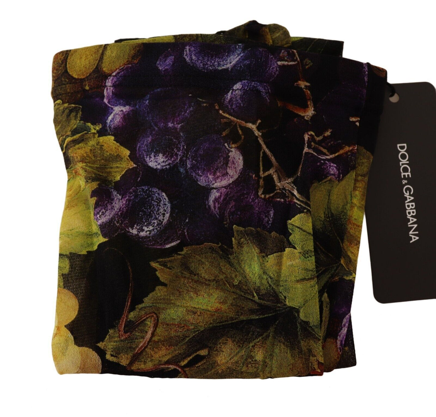 Medias tupidas de Dolce & Gabbana con estampado de uvas negras