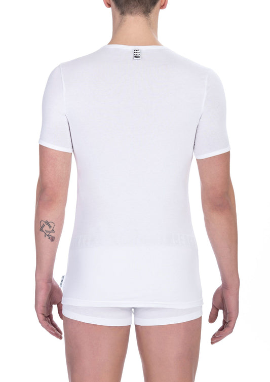 Camiseta Blanca de Algodón Bikkembergs para Hombre