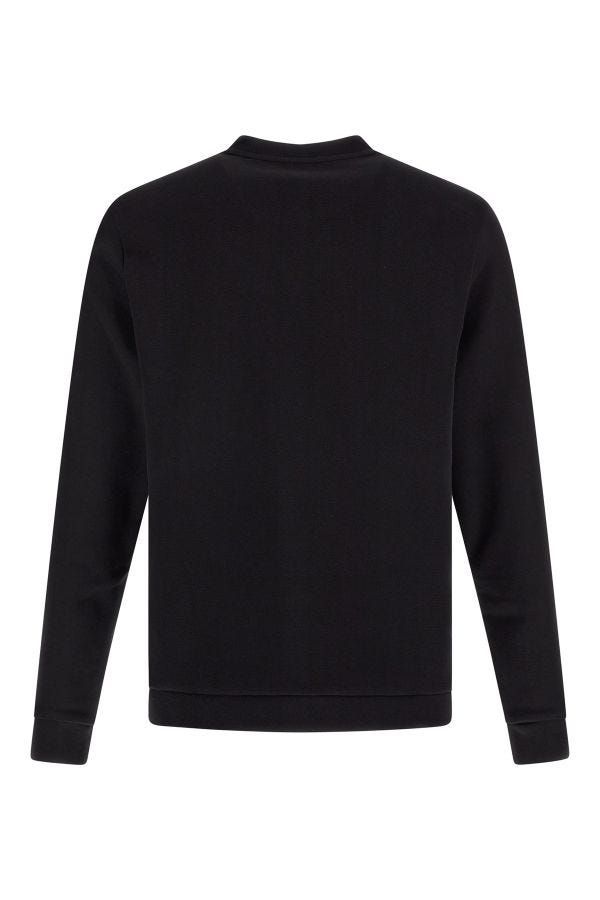 Sudadera Hugo Boss de algodón negro con detalles del logo