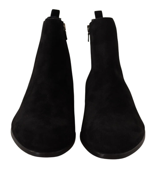 Botines Chelsea de Ante y Piel Negros para Hombre Dolce & Gabbana