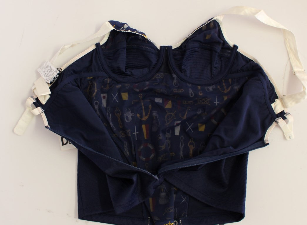 Camiseta de tirantes con motivo de marinero azul de Dolce & Gabbana
