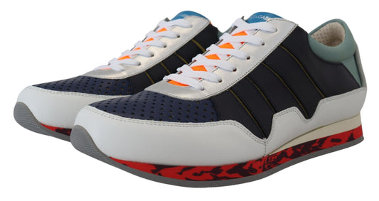 Zapatillas bajas deportivas de piel multicolor Dolce & Gabbana
