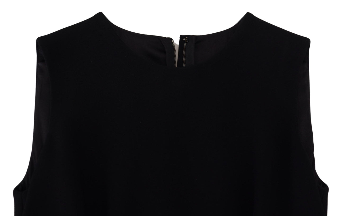 Dolce & Gabbana Vestido Negro Tipo Tubo Evasé de Viscosa