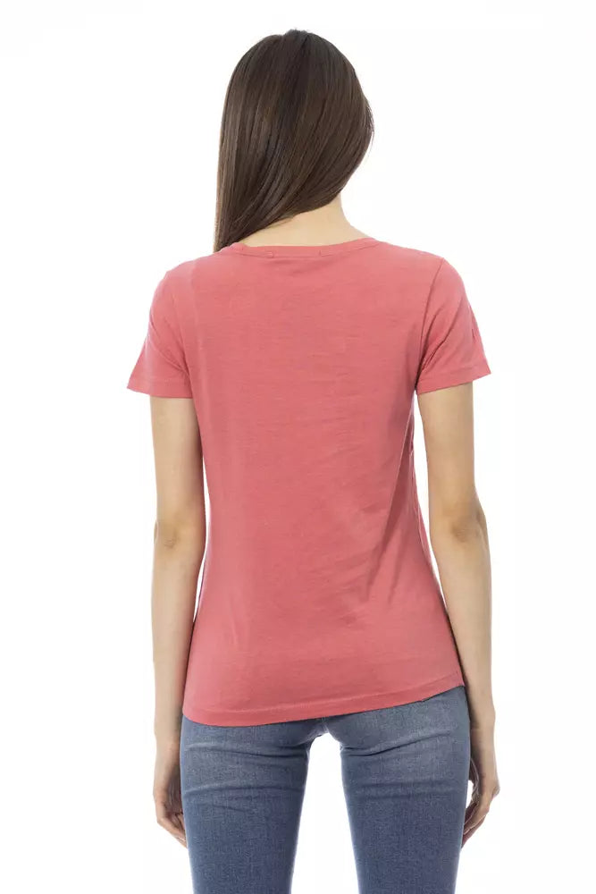 Camiseta Multicolor de Algodón Trussardi Action para Mujer