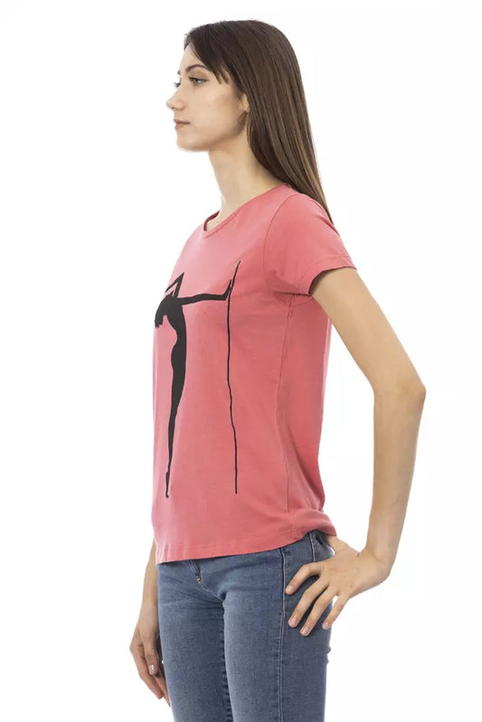 Camiseta de algodón multicolor Trussardi Action para mujer