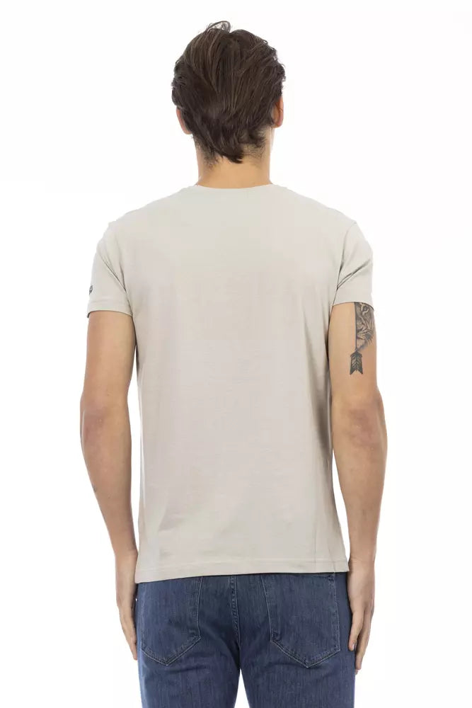 Camiseta Trussardi Action para hombre de algodón, color beige