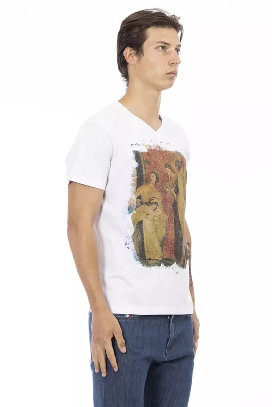 Camiseta Trussardi Action de Algodón Blanco para Hombre