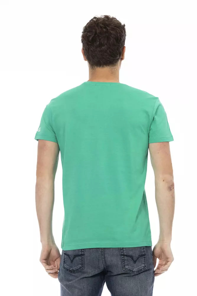 Camiseta Trussardi Action de Algodón Verde para Hombre