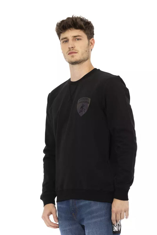 Sudadera Automobili Lamborghini de algodón negro para hombre