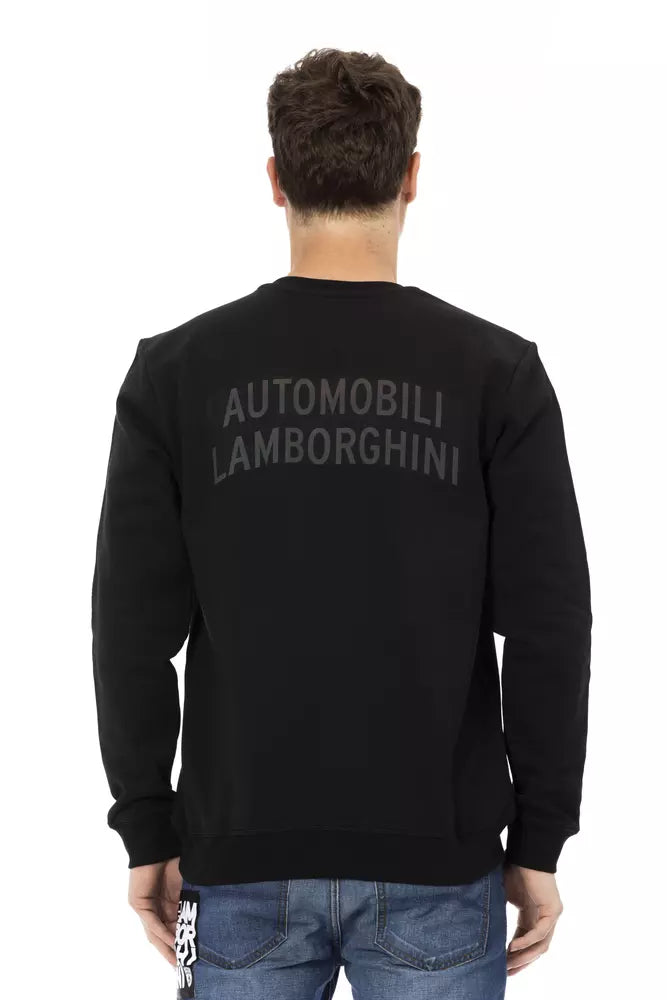 Sudadera Automobili Lamborghini de algodón negro para hombre