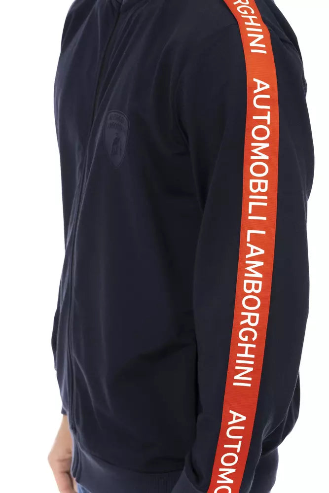 Sudadera de poliéster azul Automobili Lamborghini para hombre
