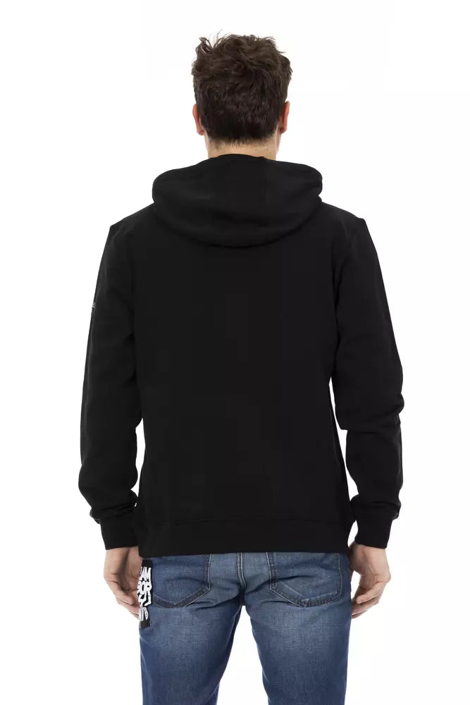 Sudadera con Capucha Negra de Algodón para Hombre Automobili Lamborghini