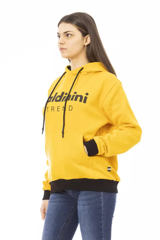 Sudadera con Capucha Baldinini Trend Amarilla de Algodón para Mujer