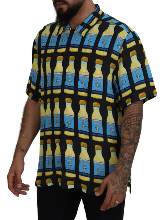 Camisa informal Dolce & Gabbana de viscosa estampada multicolor