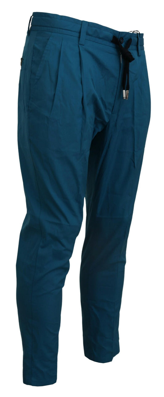 Pantalón chino de algodón azul Dolce & Gabbana