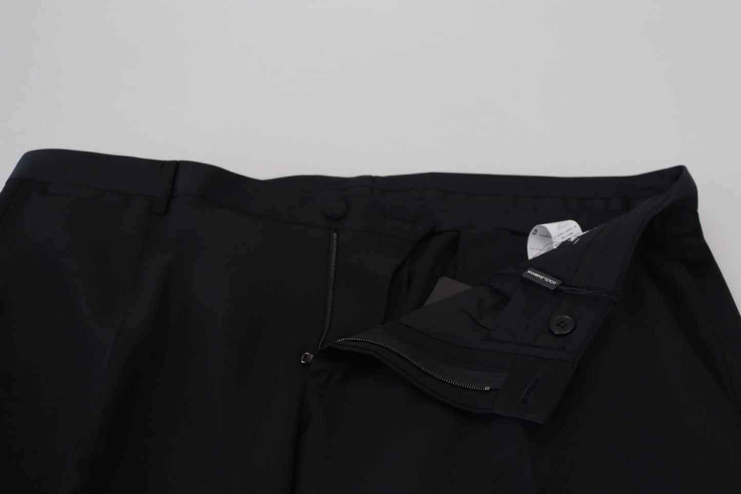 Vestido negro Dolce & Gabbana Pantalón de lana y seda