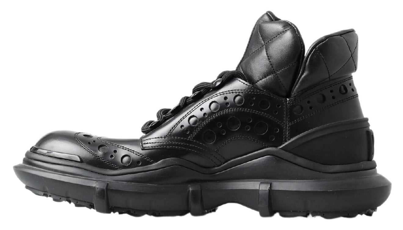 Botines casuales de cuero negro Dolce & Gabbana
