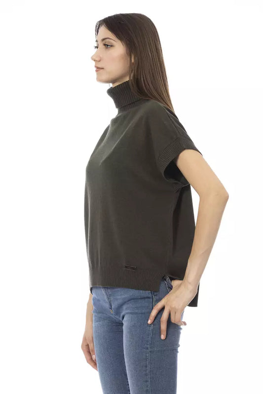 Jersey de lana verde para mujer Baldinini Trend
