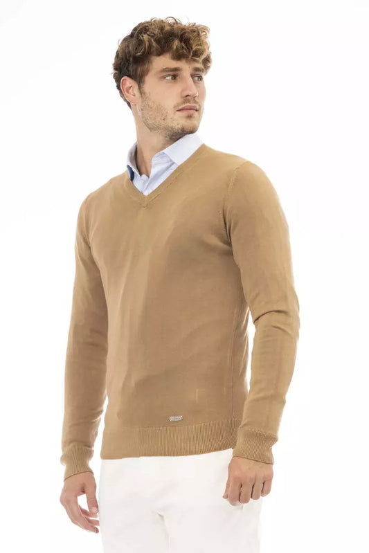 Baldinini Trend Jersey Beige Modal de Hombre