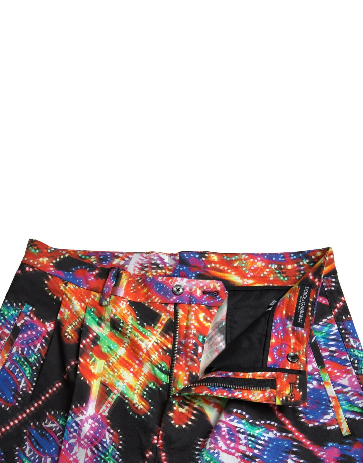 Bermudas de hombre de algodón con estampado multicolor de Dolce & Gabbana