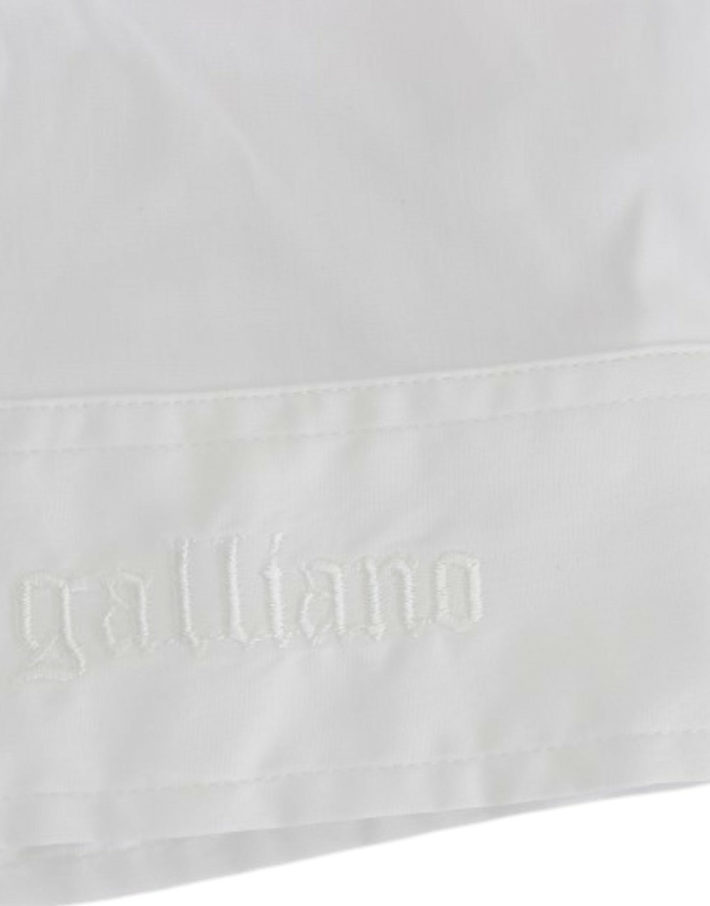 John Galliano Camisa de Algodón Blanca
