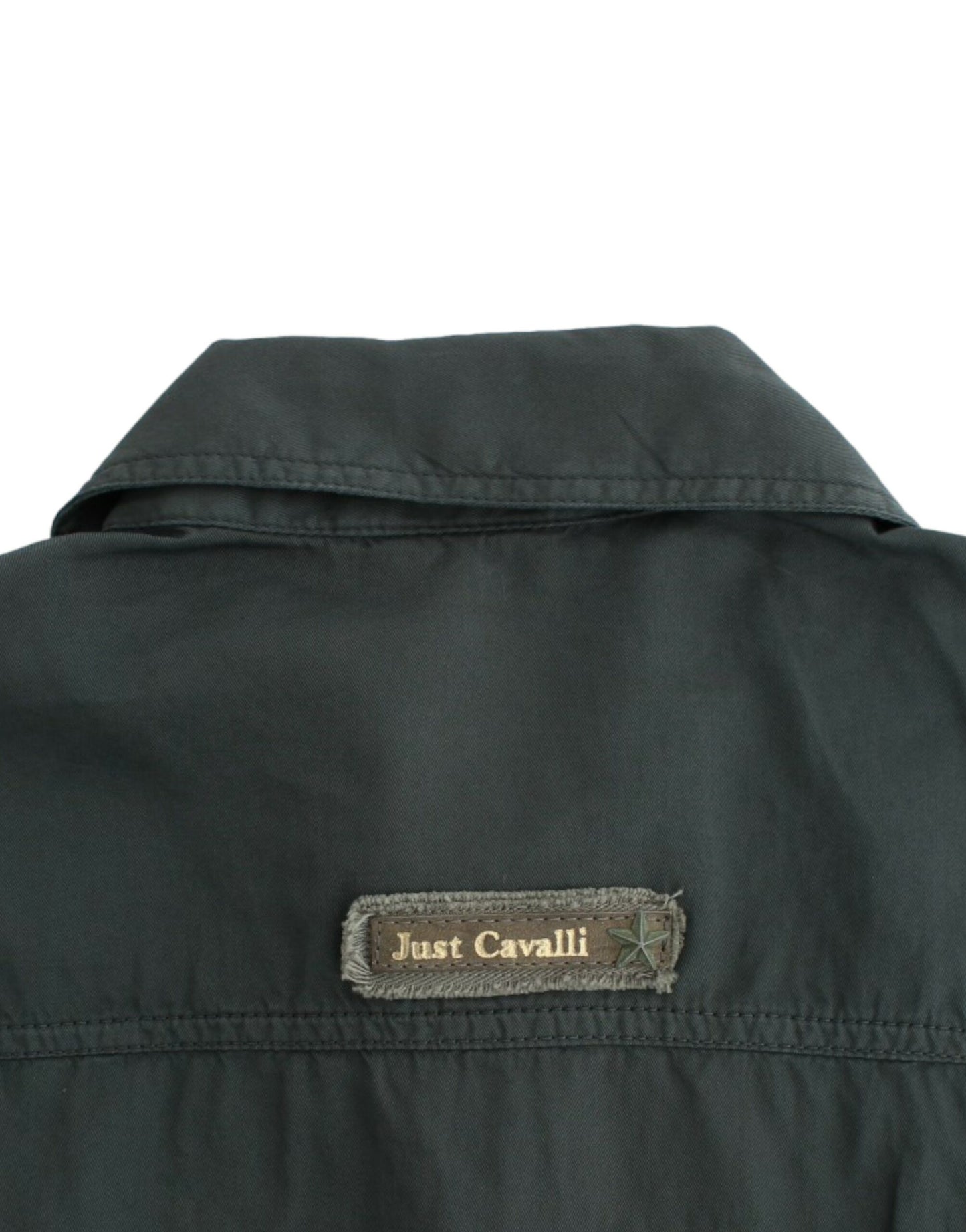 Camisa abotonada gris Cavalli