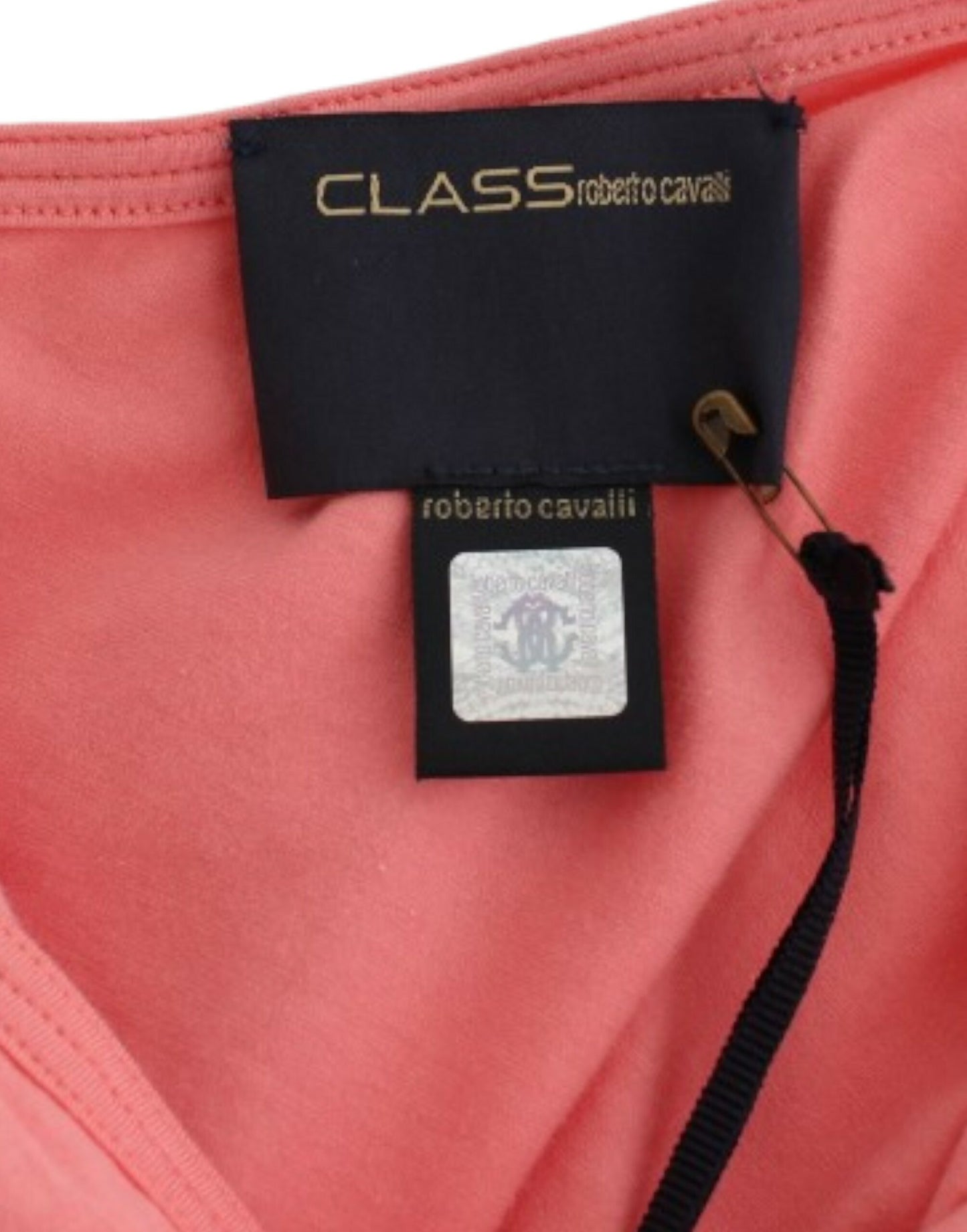 Top de tirantes Cavalli rosa de algodón