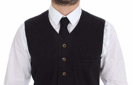Chaleco Blazer Dolce & Gabbana de Algodón Viscosa Negro
