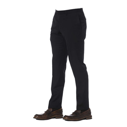 Pantalón de hombre Trussardi de lana virgen negra