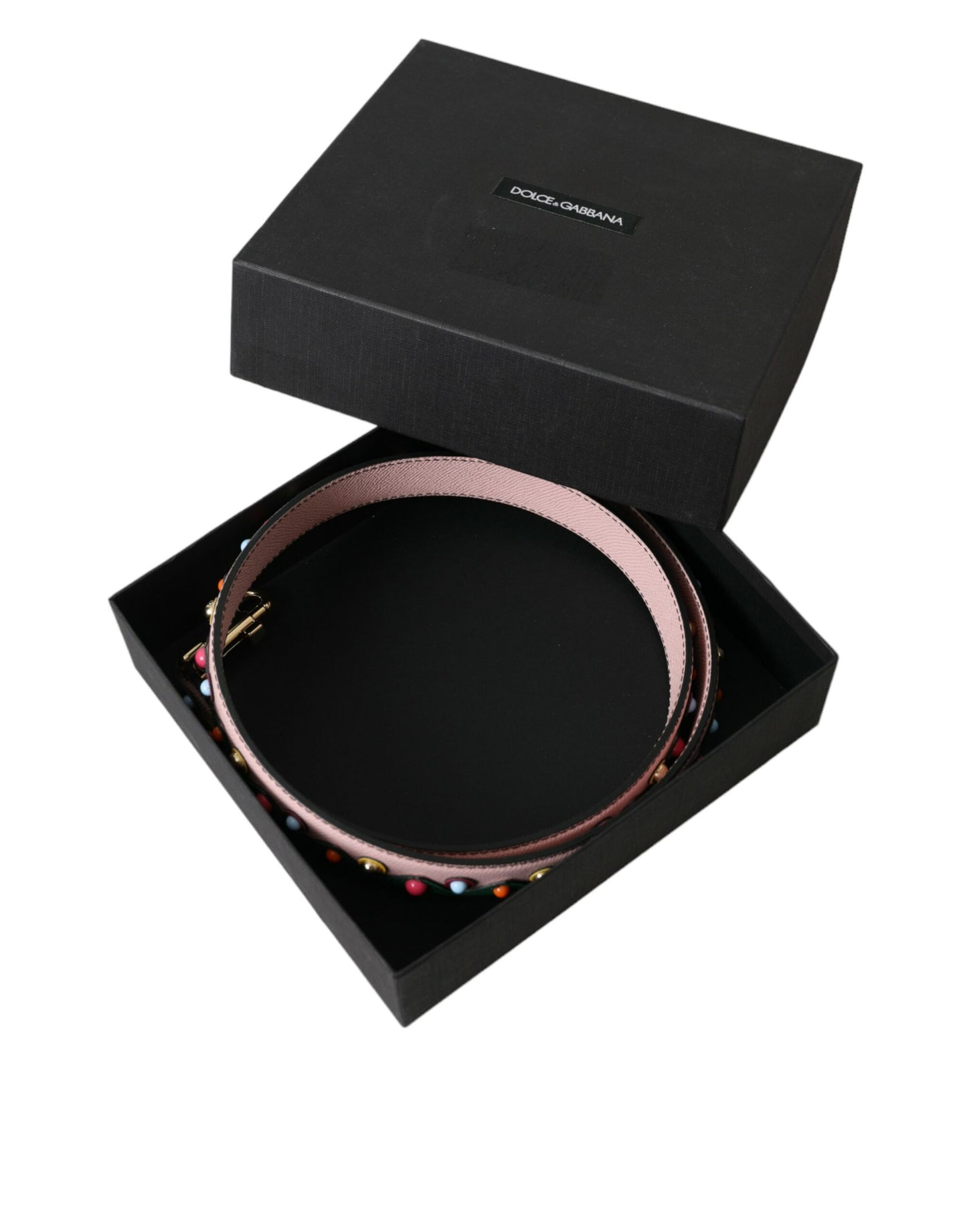 Correa de hombro de piel rosa de Dolce & Gabbana para bolso