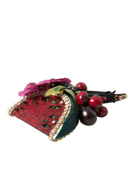 Diadema de cristal Dolce & Gabbana roja con sandías y cerezas