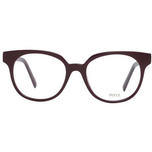 Gafas (montura) de plástico color burdeos Emilio Pucci
