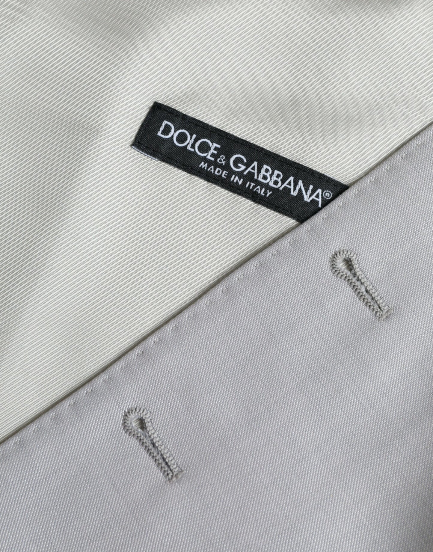 Chaleco de traje formal de lana gris claro de Dolce & Gabbana