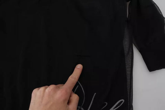 Sudadera con cuello redondo de poliéster negra para hombre Dolce & Gabbana