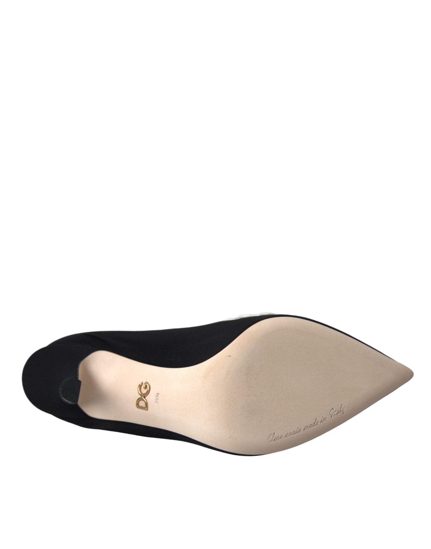 Botines sin cordones con bordado blanco y negro de Dolce & Gabbana