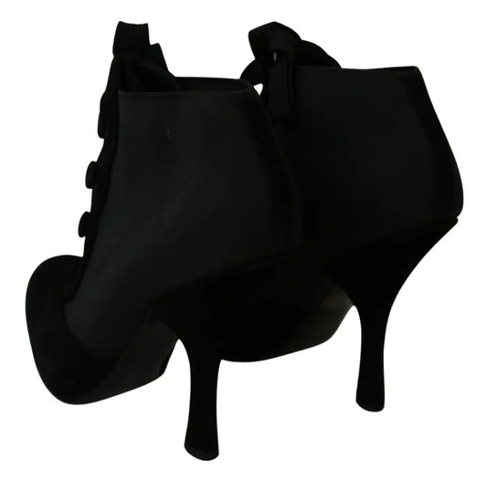 Botines Dolce & Gabbana negros de ante elástico