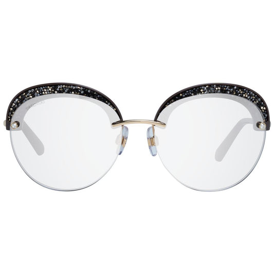 Gafas de sol Swarovski de metal dorado y plástico