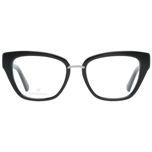 Gafas (Montura) de metal negro y plástico Swarovski