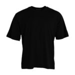 Camiseta Dolce & Gabbana Negra de Algodón con Cuello Redondo y Manga Corta