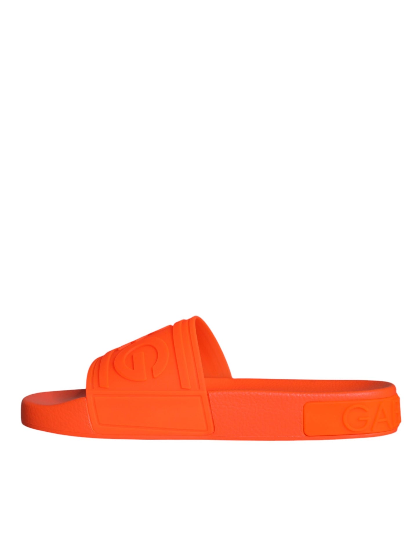 Chanclas de goma naranjas Dolce & Gabbana Calzado de playa