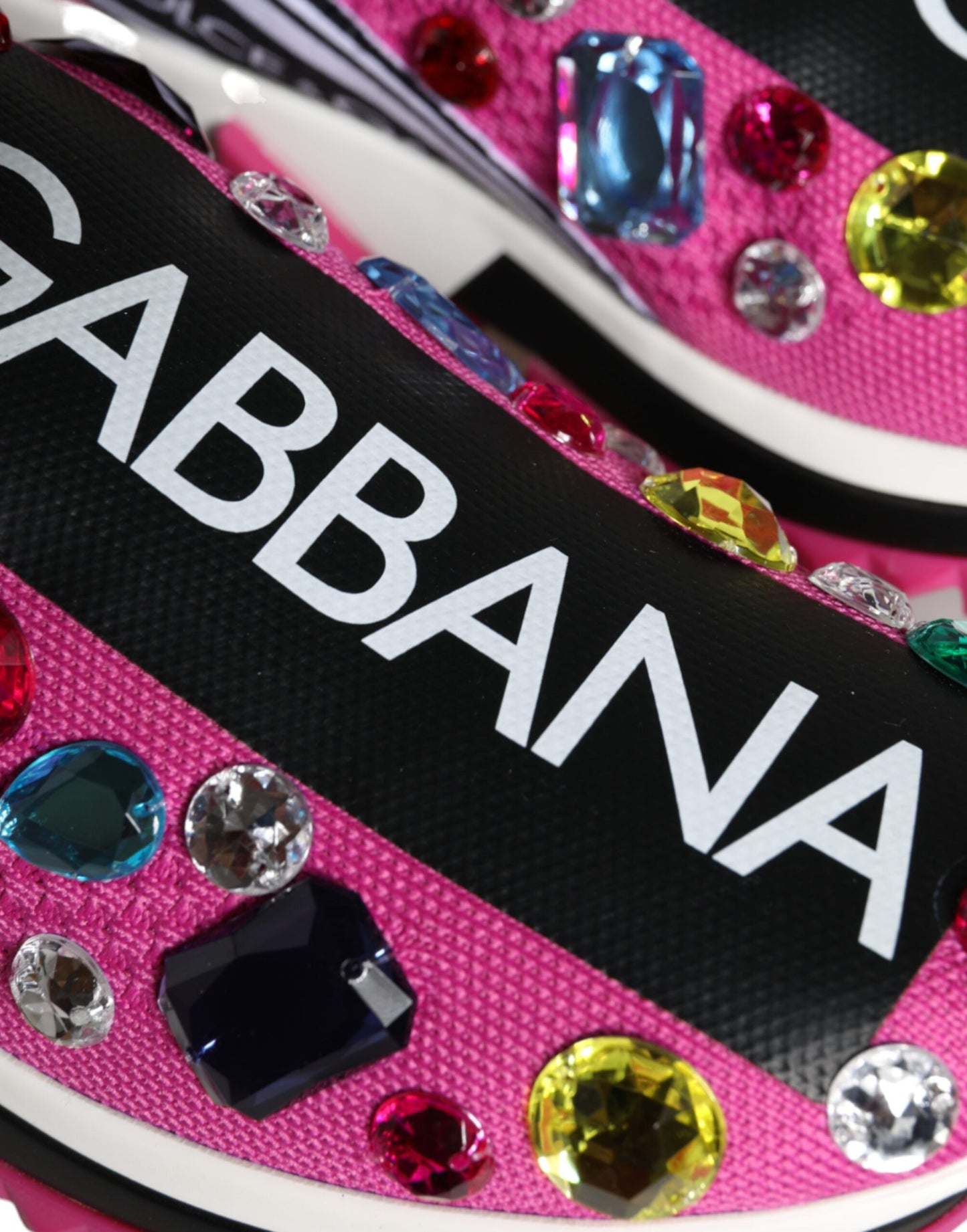 Zapatillas Bajas Dolce & Gabbana Sorrento Rosas con Cristales