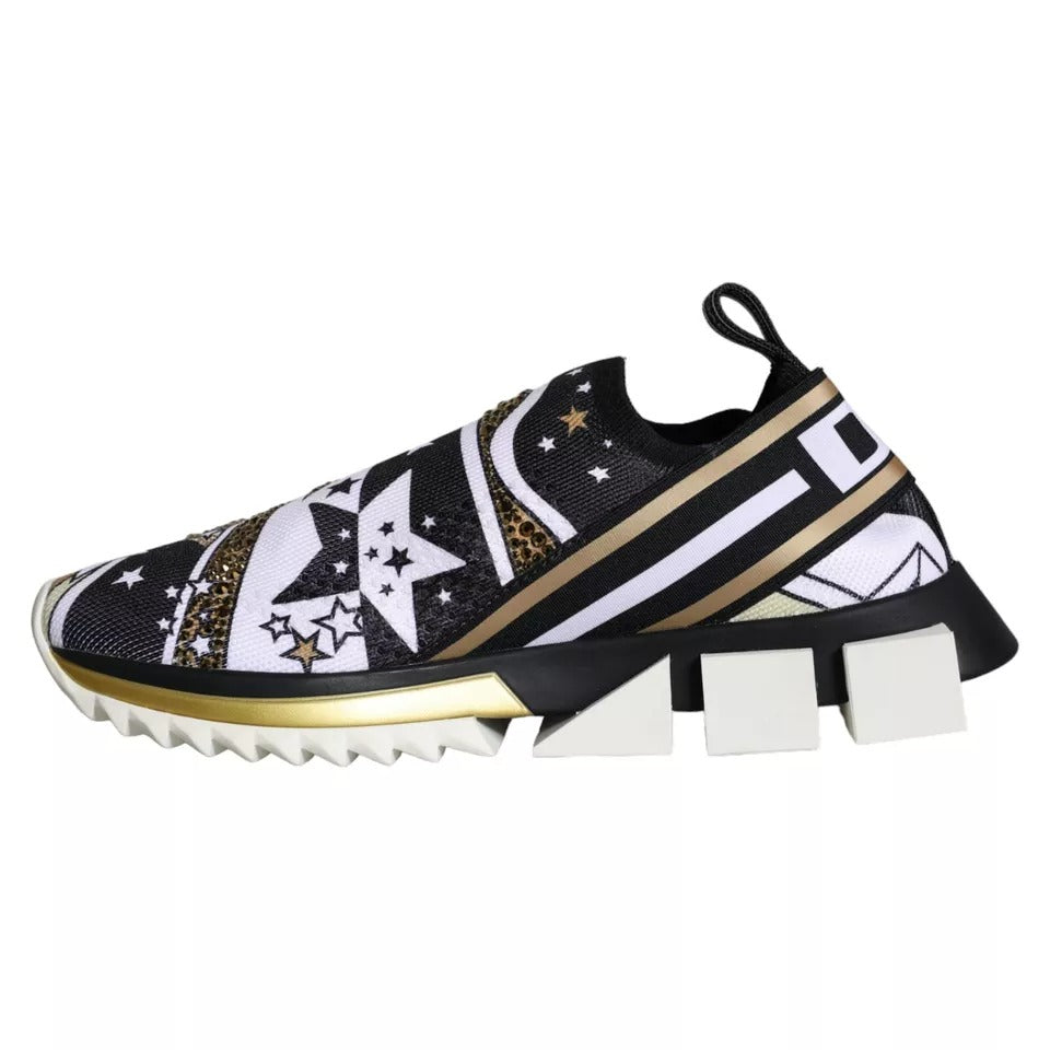 Dolce & Gabbana Sorrento Comet and Stars Multicolor Print Sneakers