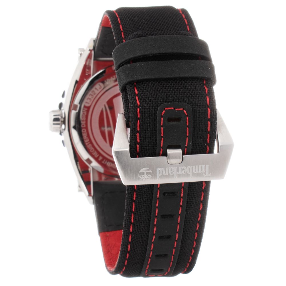 Reloj deportivo Timberland de cuero negro