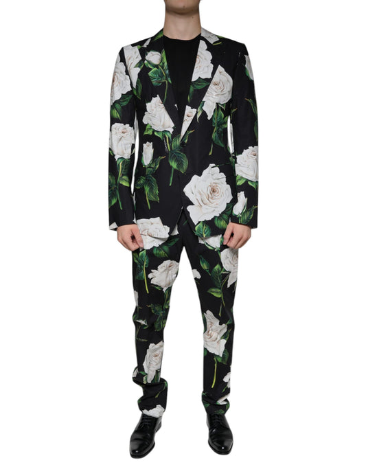 Traje formal de 2 piezas para hombre Dolce & Gabbana de algodón Black Rose