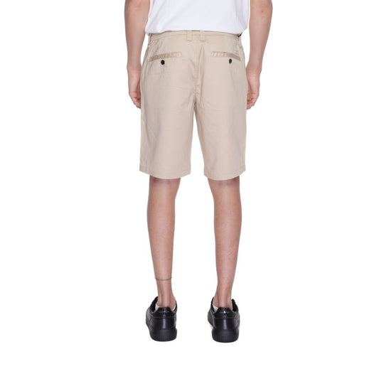 Pantalones cortos de algodón bermuda color beige Armani Exchange