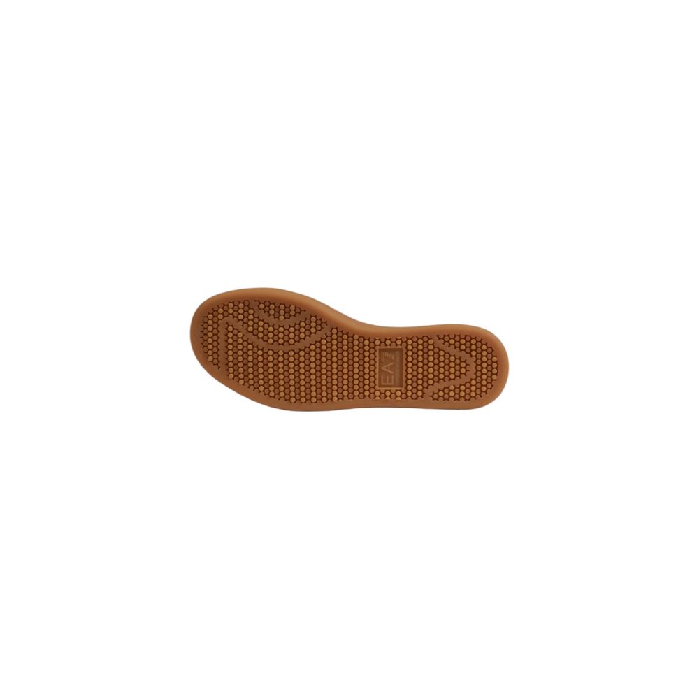 Zapatillas bajas de piel beige EA7 Emporio Armani